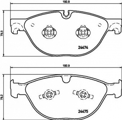 HELLA PAGID 8db355015701 -  Комплект тормозных колодок, дисковый тормоз